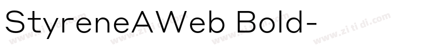 StyreneAWeb Bold字体转换